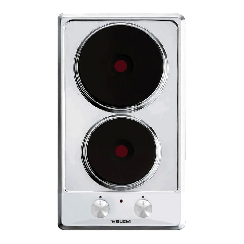 GLEMGAS | 2 Zones Electric Hob, 30 cm, 3500W | GT-320IX