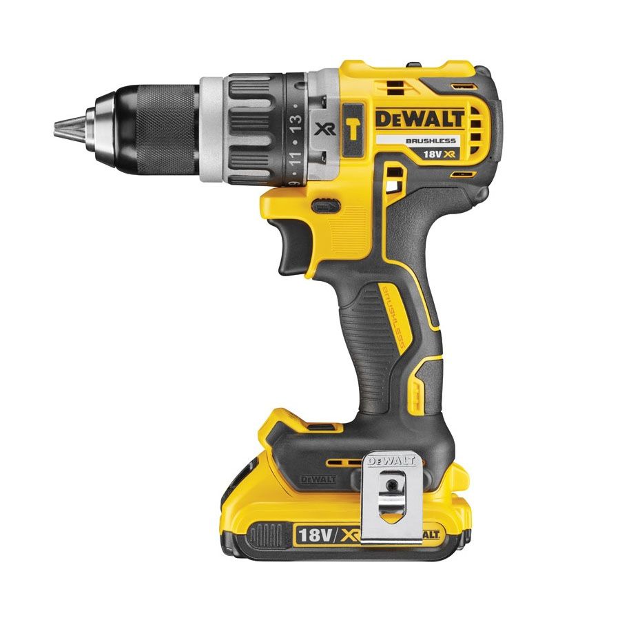 DEWALT | 18V Impact Drill Driver 2 Battery 5.0Ah + Charger + Kit Box | DCD796P2-GB