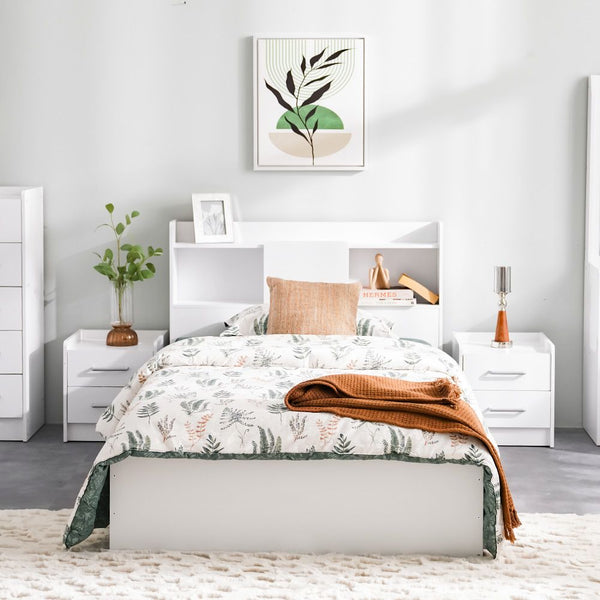 DANUBE | Supreme 90x200 Young Bedroom Set White | 810201300054-1