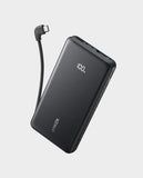 ANKER | 10000mAh Power Bank with Built-In USB-C Cable 22.5W Fast Charging Black | A110DH11