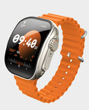 MOXEDO |  Curve Smart Watch 2.01 inch Super AMOLED Display Wirless Charging Fitness And Health Tracker IP67 Water Proof Orange | MX-SW023-OG