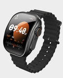 MOXEDO | Curve Smart Watch 2.01 inch Super AMOLED Display Wirless Charging Fitness And Health Tracker IP67 Water Proof Black | MX-SW023-BK