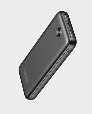 MOXEDO |  Lite 10000 mAh Power Bank 20W PD Fast Charging 2 × USB-A, 1 × USB-C Lithium Polymer Battery Black | MX-PB011