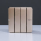 MILANO | 10A 4 Gang 1 Way Switch Gd Ps | 210100300333