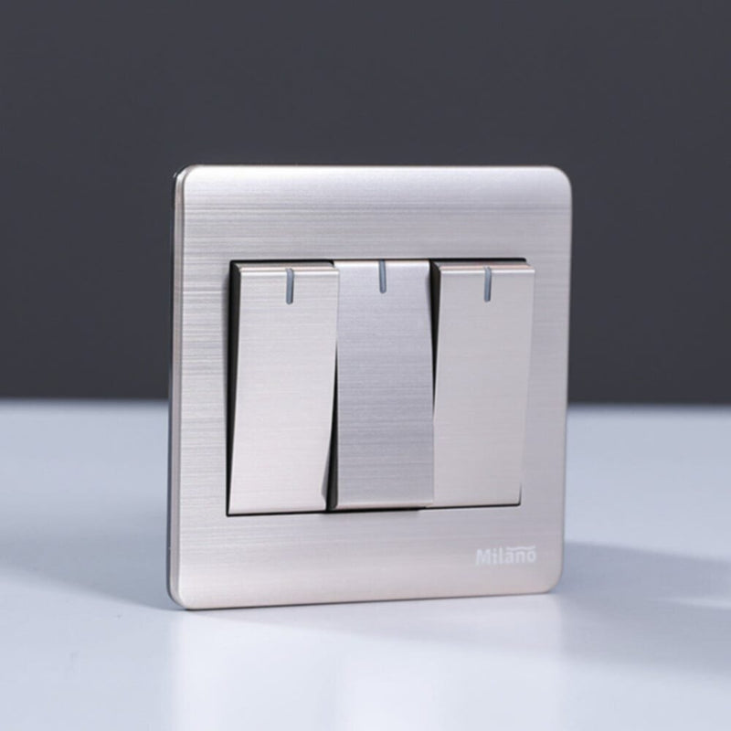 MILANO | 16A 3 Gang 1Way Switch Gd | 210800100022