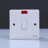 MILANO | 20A Dp Switch With Neon White | 210800300002