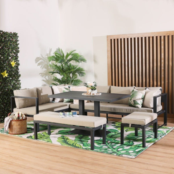 DANUBE | Arial 9-Seater Outdoor Sofa cum Dining Set | 231202705938