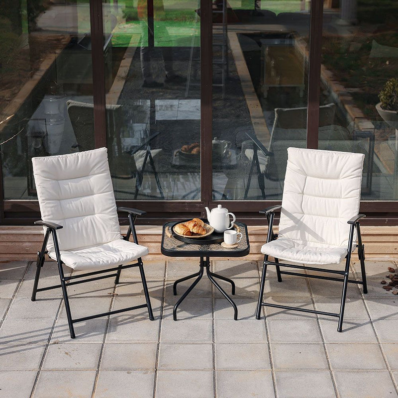 DANUBE | Vista 1 + 2 Seater Balcony Set Beige | 231202708365