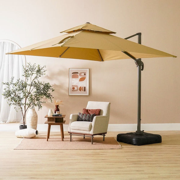 DANUBE | Alina Umbrella with Base Beige | 231202708376