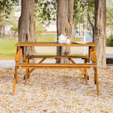 DANUBE | Vivian Bench cum Dining Natural Wood | 231202708628