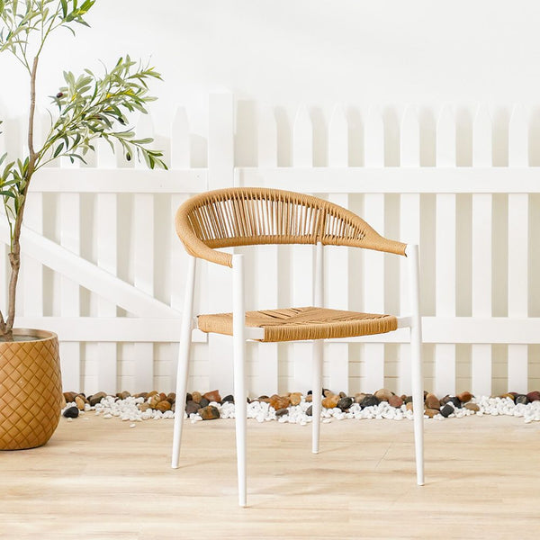 DANUBE | Verde Rope Chair Beige White | 231202708691