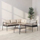 DANUBE | Owen 5 Seater Corner Sofa Set Beige | 231202709410