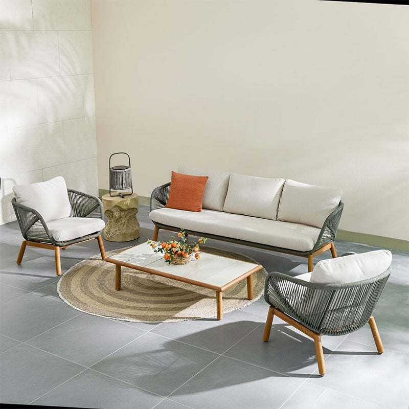 DANUBE | Omeya 5 Seater Sofa Set Beige Grey Green |