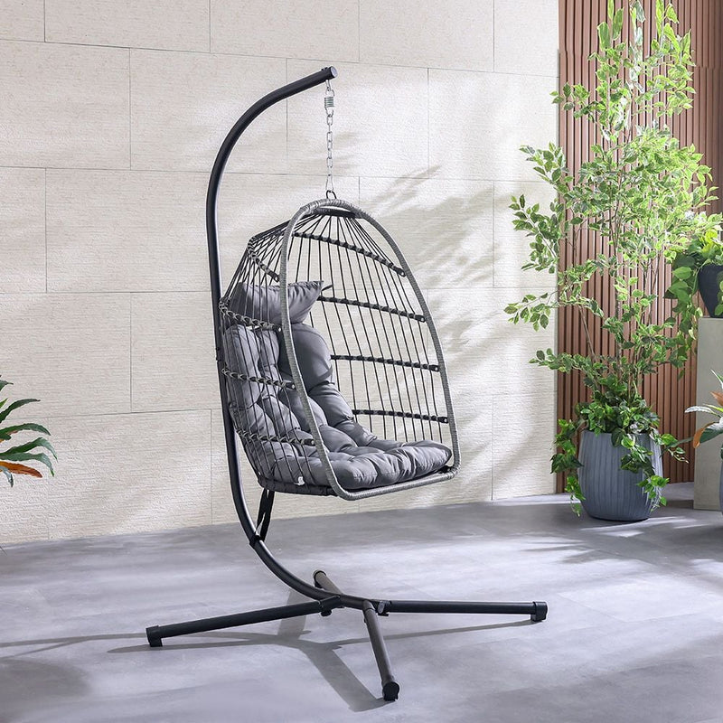 DANUBE | Savio Hanging Chair Black Grey | 231202709724