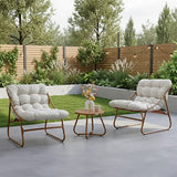 DANUBE | Zoya 1 + 2 seater Balcony Set Orange Cream | 231202709779