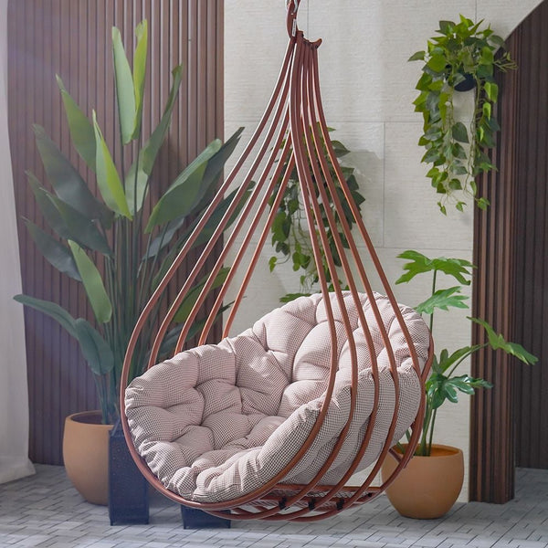 DANUBE | Valance Hanging Chair Terracotta | 231202709815