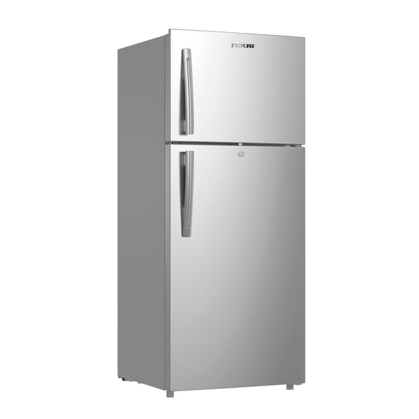 NIKAI | Double Door Refrigerator 413L Net Capacity Silver | NRF601FSSINV