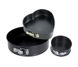 ROYALFORD | 3 Pieces Springform Baking Tray Set Black | RF7046
