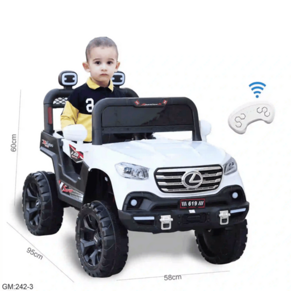 4x4 Electric Car for Kids 2-5 Years White | 242-3