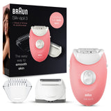 BRAUN | Silk Epil 3 Starter 3-in-1 Hair Removal Set For Legs and Body With Epilator | SE 3-440