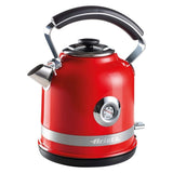ARIETE | Moderna Cordless Electric Kettle Stainless Steel Body 1.7Ltr Red | 2854