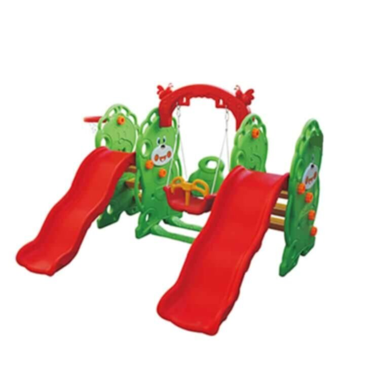 Powerful 4 in 1 Double Slide Playground Green | 358 3 g