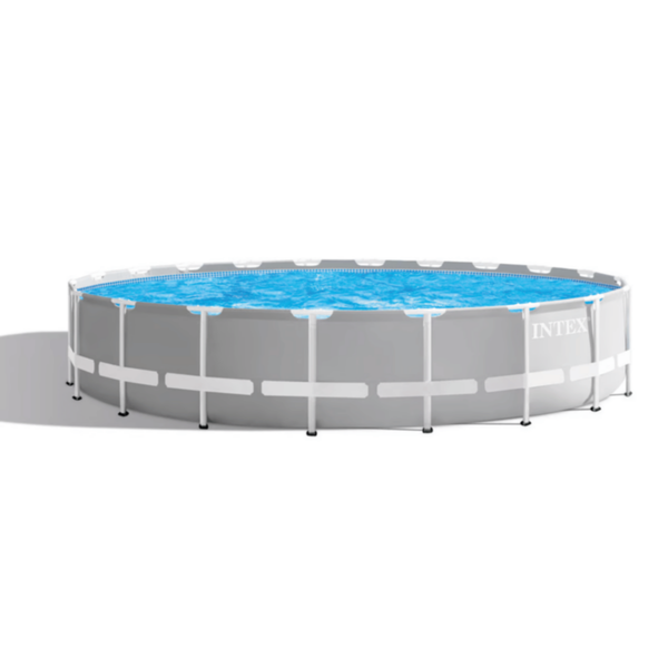 INTEX | Prism Frame Premium Round Above Ground Pool Set 20Ft Age 6+ | 42126756