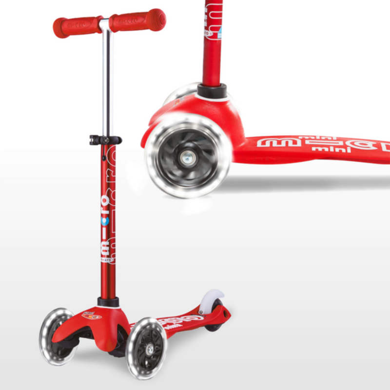 MINI MICRO | Deluxe LED Scooter Red MMD052 | 44000052