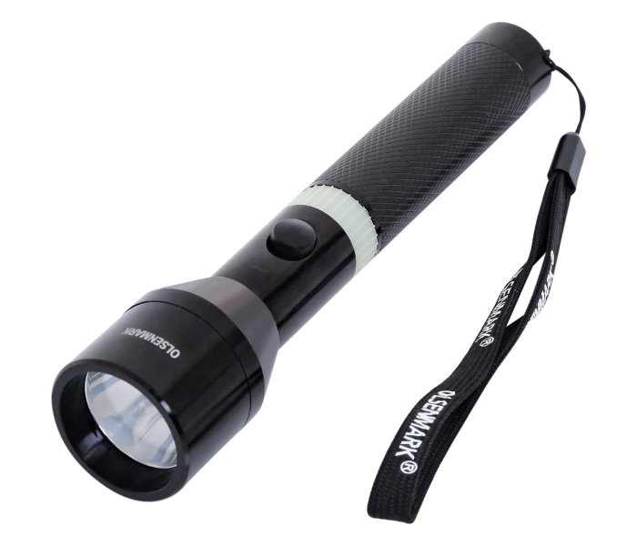 OLSENMARK | Rechargeable LED Flashlight Black White | Rechargeable LED Flashlight Black/White