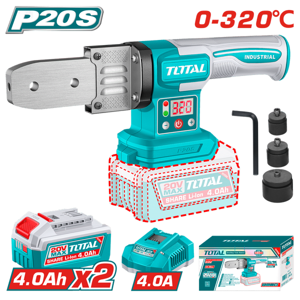 TOTAL | Cordless Plastic Tube Welding Tools 20 32MM | TWTLI20182