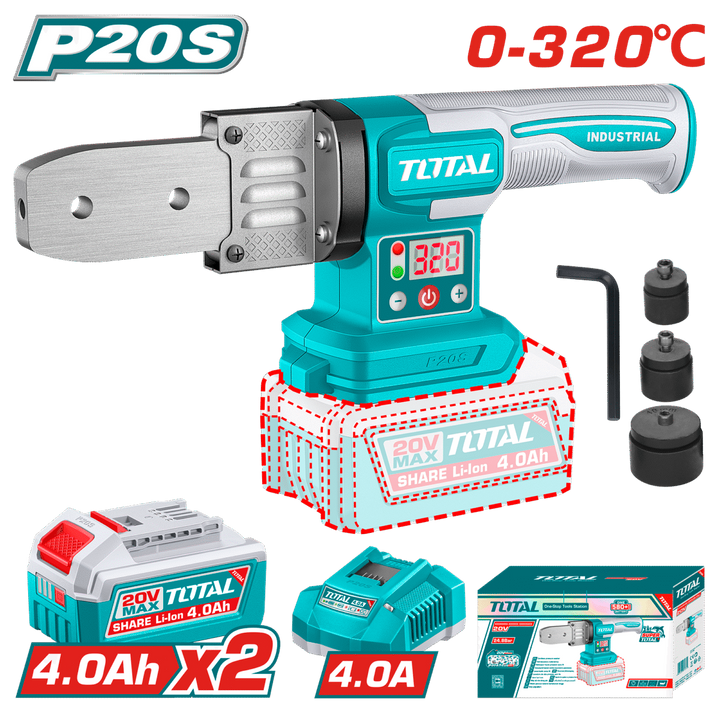 TOTAL | Cordless Plastic Tube Welding Tool | TWTLI20182