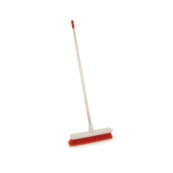 Floor Brush with Handle 14"inch Red | 4RR450
