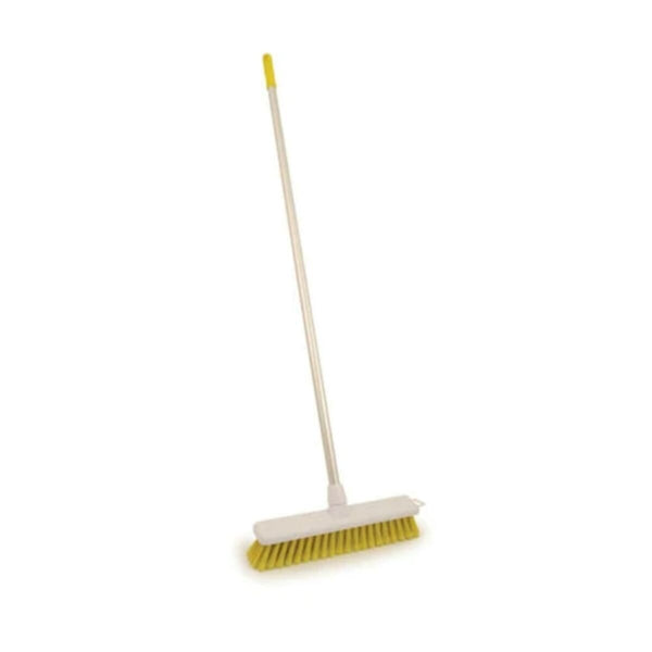 Floor Brush with Handle 14"inch Yellow | 4RR453