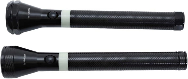 OLSENMARK | 2 In 1 Rechargeable Led Flashlight 242Mm Black |  Omfl2616