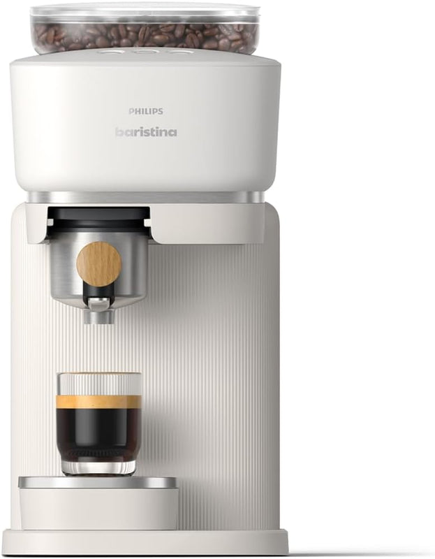 PHILIPS | Baristina Espresso Machine Grind Tamp & Brew Coffee Beans in One Swipe | BAR302/20