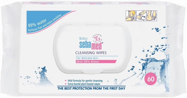 SEBAMED | Baby Wipes 60pcs With 99% Water | SB2520952