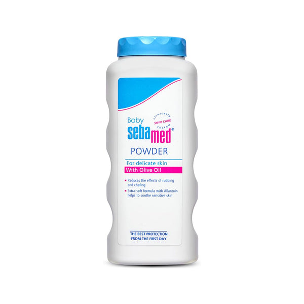 SEBAMED | Baby Powder 100 gm Olive Oil Allantoin Keeps newbornâ€™s skin fresh absorbs sweat | SB2049422