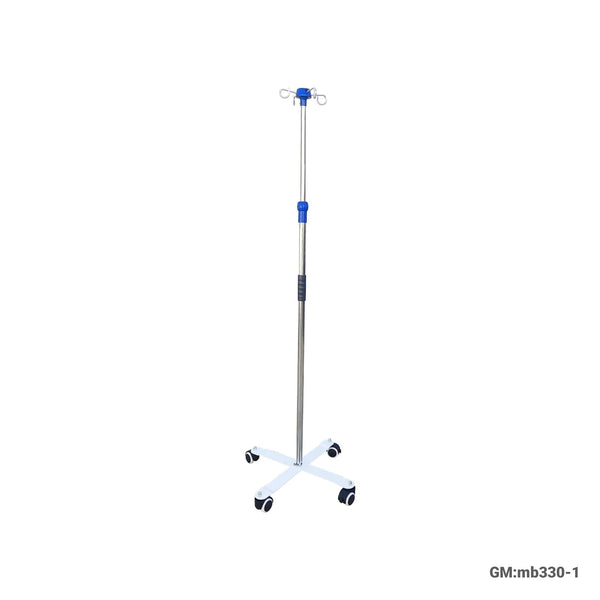 Hospital Steel Infusion Stand With hooks | mb330-1