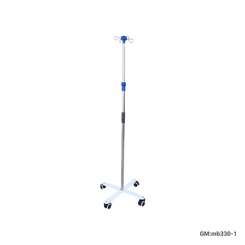 Hospital Steel Infusion Stand With hooks | mb330-1