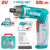 TOTAL | Cordless Screwdriver 8V 6NM | TSDLI08025