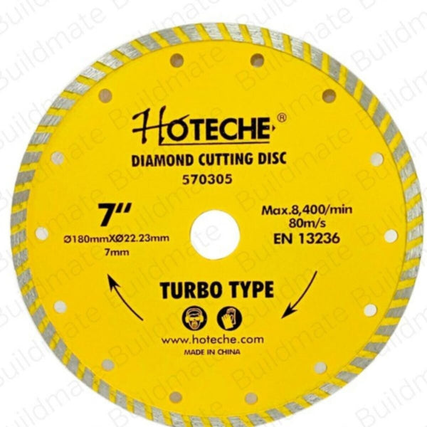 HOTECHE | Diamond Cutting Disc Turbo Type 7" 180X22.23X7Mm | 570305