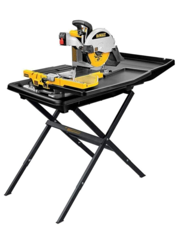 DEWALT | Corded Slide Table Wet Tile Saw & Leg Stand 220V | D24000S-QS
