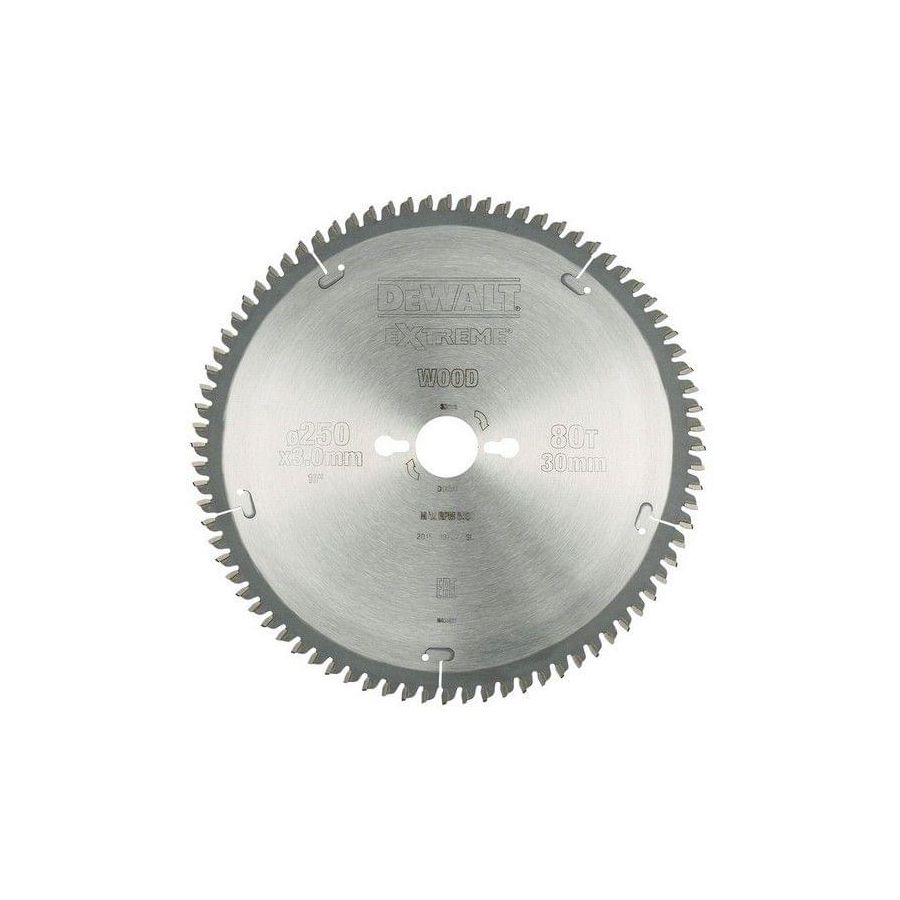 DEWALT | Extreme Circular Saw Blade 250mm X 30mm X 80T | DT4287-QZ