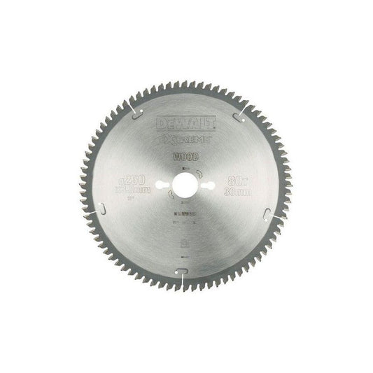 DEWALT | Extreme Circular Saw Blade 250mm X 30mm X 80T | DT4287-QZ