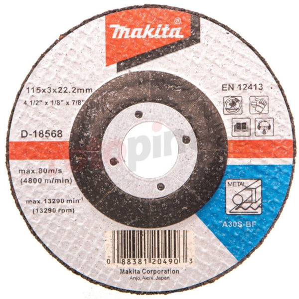 MAKITA | Metal Cutting Bore Flat Disc 115x3x22.23 | MAK/A-D-18568