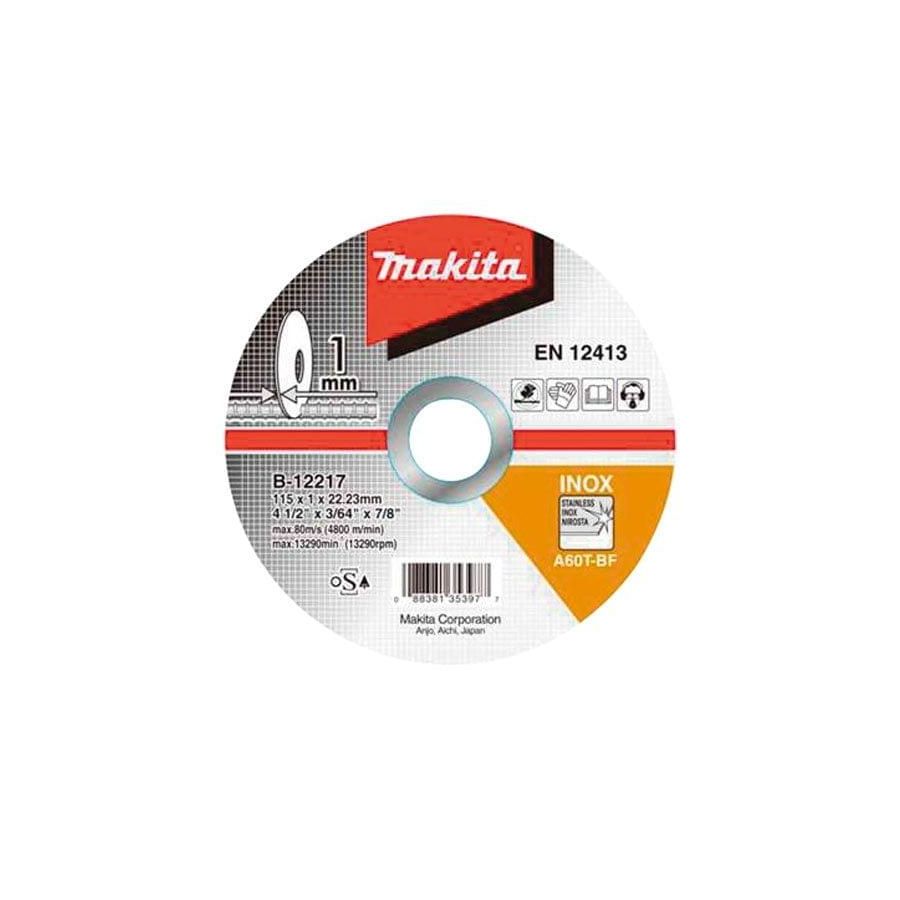 MAKITA | Thin Cut-Off Wheel 115x1.2x22.23 WA60T (Stainless) | D-18764