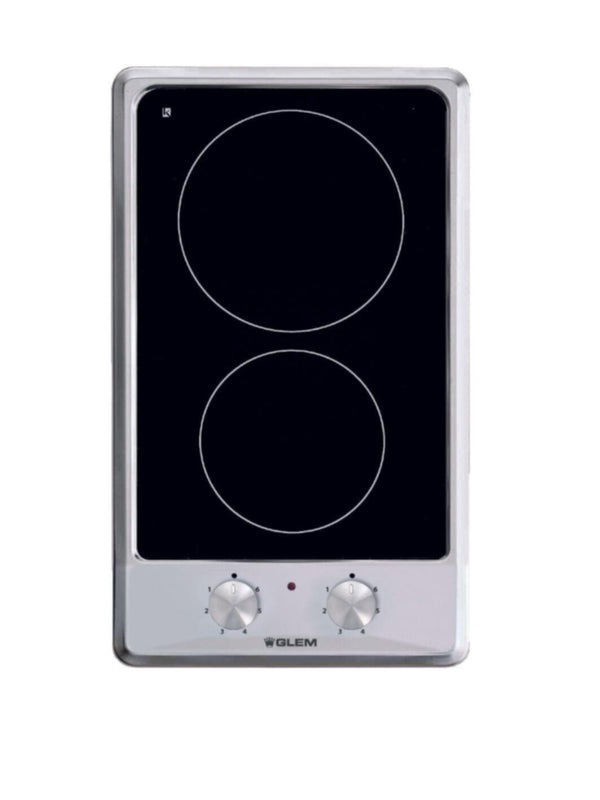 GLEM GAS | Built-In 2 Burner Ceramic Hobs 30 Cm | GTH32KIX
