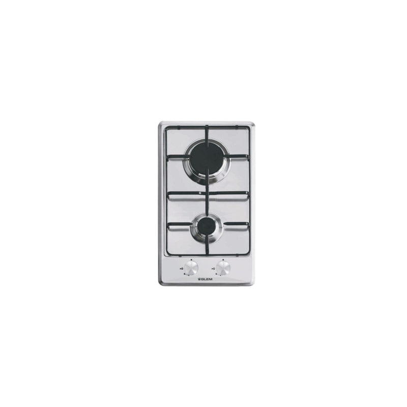 GLEM GAS | Built-In 2 Burner In Hob 30 Cm | GT32IX