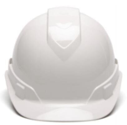 PYRAMEX | Safety Helmet Ridgeline Cap Style Hard Hat with 4-Point Vented Ratchet White | HP44110V