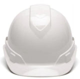 PYRAMEX | Safety Helmet Ridgeline Cap Style Hard Hat with 4-Point Vented Ratchet White | HP44110V
